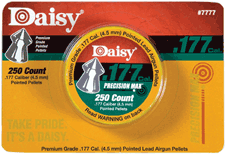 250-COUNT 6-PACK CASEDAISY POINTED PELLET 177 
