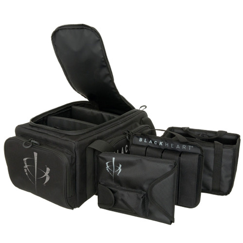 BlackHeart Impulse Range Bag with Ammo Carrier & Pistol Sleeve Black