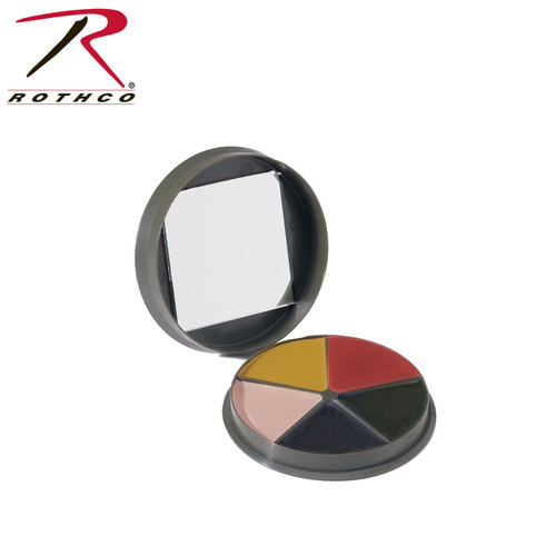 Rothco GI Type 5 Color Camo Face Paint - Round Compact 