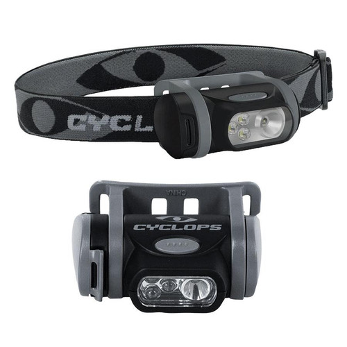CYCLOPS HEADLAMP TITAN XP 2-STAGE LED 112LUM BLACK/GREY