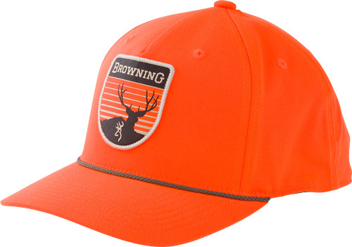 ORANGE W/MULEY PATCH ADJ!BROWNING CAP PINE VALLEY BLAZE 