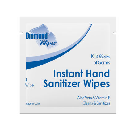 Hand Sanitizer Wipes, 100 ea.