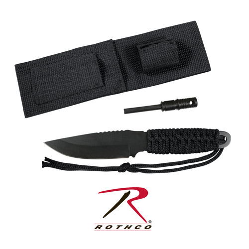 Rothco Paracord Knife With Fire Starter 