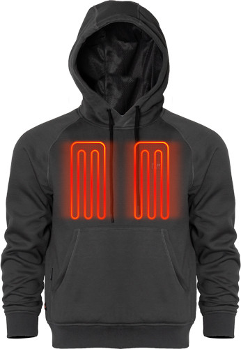 HOODIE DARK GRAY XX-LARGE!MOBILE WARMING MEN'S PHASE 2.0 