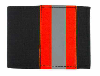 Firefighter Black Matrix Bifold CC Wallet - 3.50''x4.50''