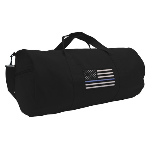 Rothco Thin Blue Line Canvas Shoulder Duffle Bag