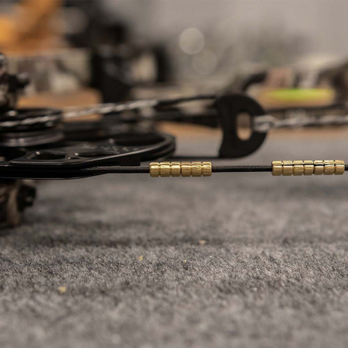 ACU Stax Machined Brass Bowstring Weight 2 Stack 10 Count Bag