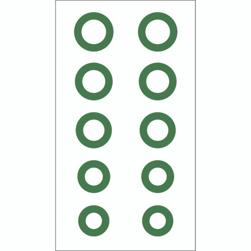 Gunstar Chubby Circle Reticle Set Green
