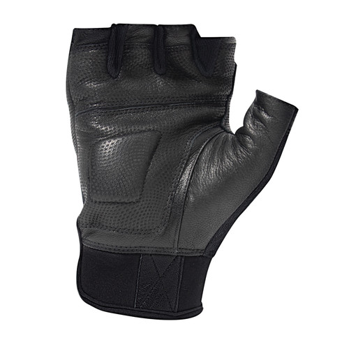Rothco Fingerless Cut-Resistant Carbon Hard Knuckle Gloves - Black 