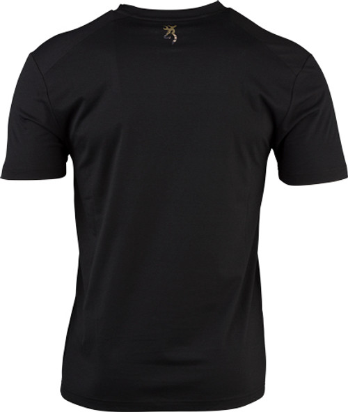 WHITETAIL LOGO BLACK LARGE<BROWNING SS PERF CAMP SHIRT 
