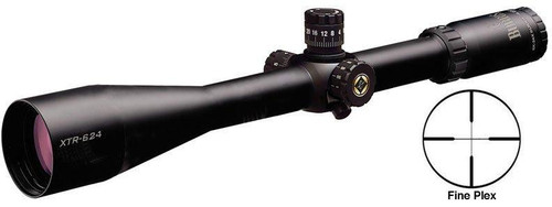 REFURBISHED Burris 6-24x50 Xtreme Tactical Rifle Scope with Rings - 6-24x50mm Xtreme Fine Plex Reticle Matte Side PA Target Knobs
