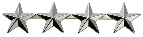 4 Star Pin 1/2'' High - Pair
