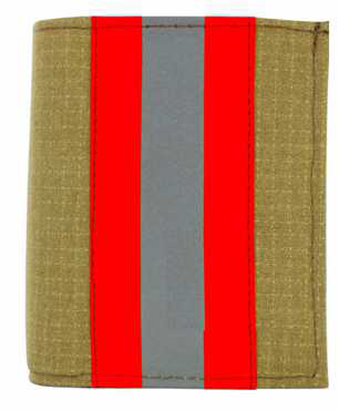 Firefighter Gold Matrix Recessed Badge Wallet - 3.50''x4.50''