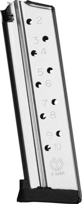 9MM 10RD S/S REMOVABLE BASEMETALFORM MAGAZINE 1911 GOVT. 