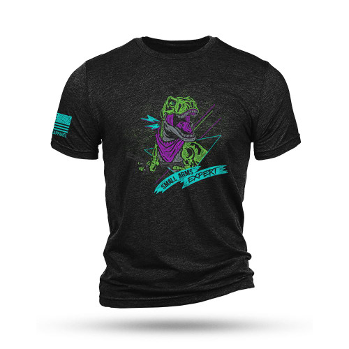 Nine Line T-Rex Short Sleeve Shirt Black Triblend S