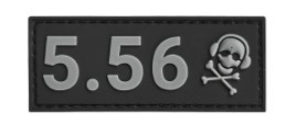 Caliber Patch 5.56 Gry/Black