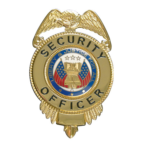 Rothco Security Officer Badge With Flags