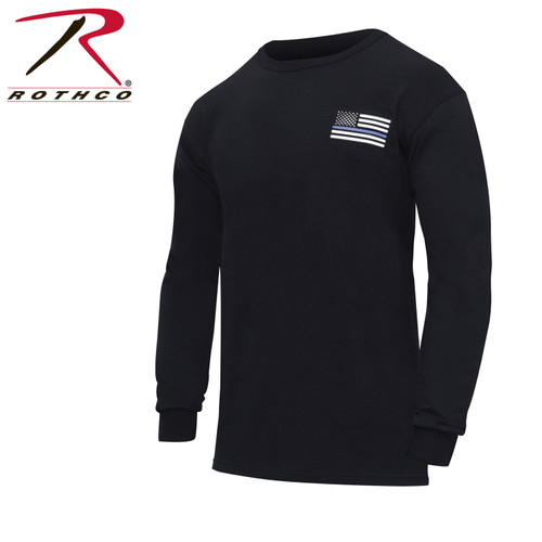 Rothco Thin Blue Line Honor and Respect Long Sleeve T-Shirt