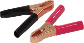 SS BATTERY CLIPS 3" 30AMP