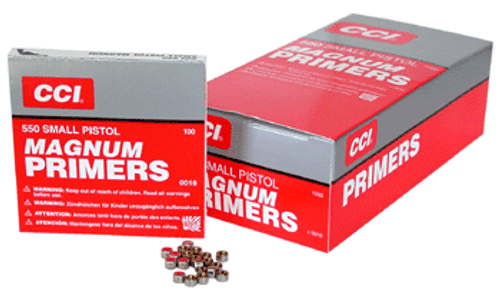 MAGNUM 5000 PACK CASECCI PRIMERS 550 SMALL PISTOL  MAGNUM 5000 PACK CASECCI PRIMERS 550 SMALL PISTOL