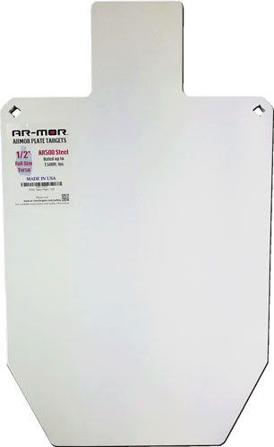 TARGET 3/8" THICK STEELAR-MOR AR500 66% IPSC TORSO 