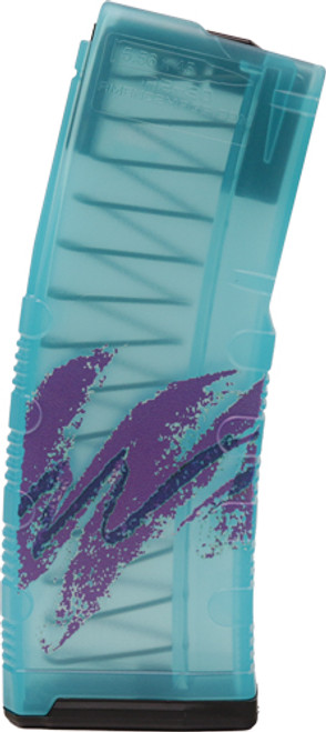 30RD POLY MODC TEAL JAZZAMEND2 AR-15 MAGAZINE 5.56X45 