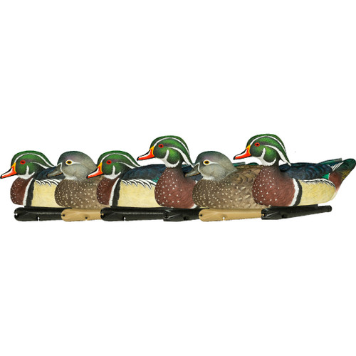 AvianX Top Flight Duck Decoys Wood Ducks 6 pk.