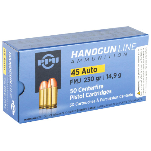 Prvi Partizan 45 ACP Ammo 230gr FMJ Ammunition - 50 Rounds