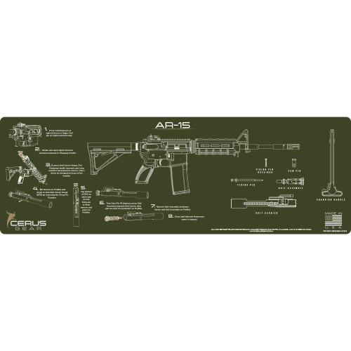 Cerus Gear AR-15 Instructional Promat Olive Drab Green