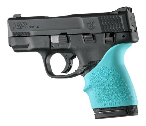 Hogue HandAll Beavertail Grip Sleeve fits S&W M&P Shield 45 Kahr P9/P40/CW9/CW40-Aqua