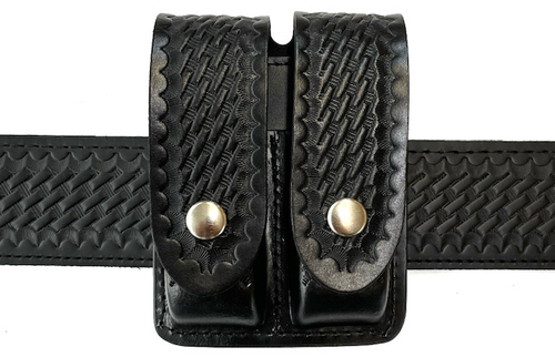 Closed Top Double Mag Pouch Basketweave - Large