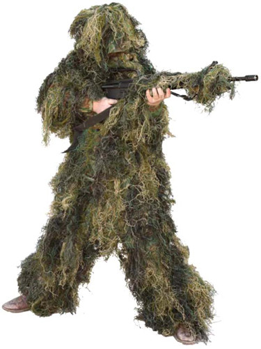 WOODLAND YOUTH MEDIUMRED ROCK 5 PIECE GHILLIE SUIT 