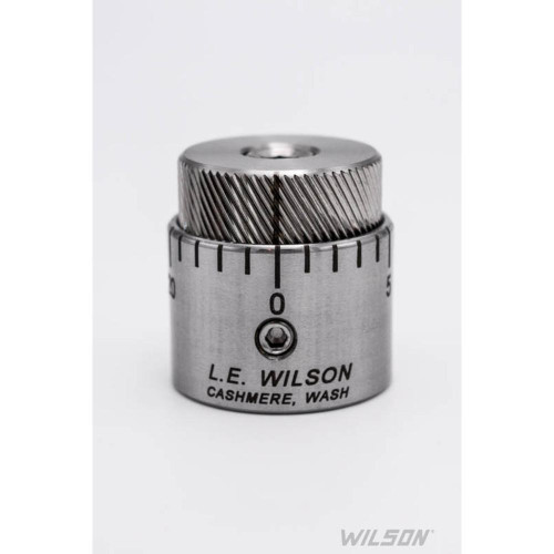 L.E. Wilson Micro-Adjustable Bullet Seater Cap for Standard Inline Seater Die
