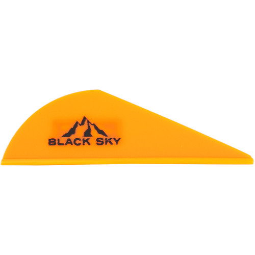 Bohning Black Sky Vane 2 in. Neon Orange 36 pk.