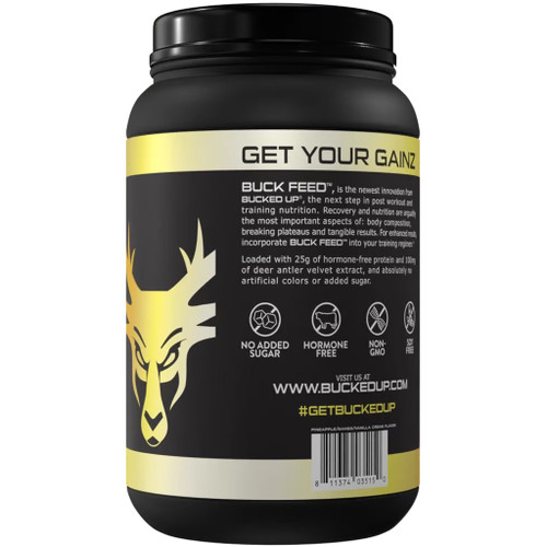 Bucked Up Buck Feed Protein Swole Whipe 30 Serving Tub