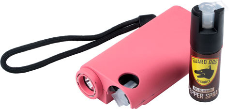 STUN GUN/LIGHT/PEPPER SPRAYGUARD DOG OLYMPIAN 3-IN-1 PINK 