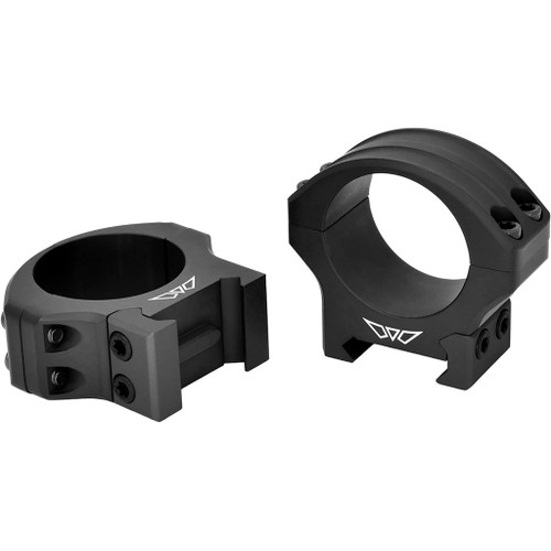 Warne Hyperlite Scope Rings Matte Black 30mm Low
