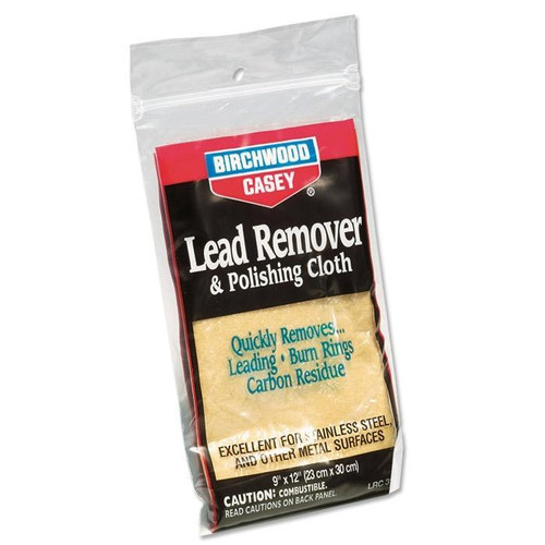 Birchwood Casey Lead Remover & 6" x 9" Polish Cloth