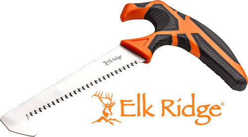SAW WITH SHEATH BLK/ORG/SSMC ELK RIDGE TREK 5" T-HANDLE 