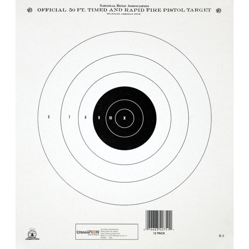 Champion Paper Targets GB-2 50 yd Timed and Rapid Fire 12/ct