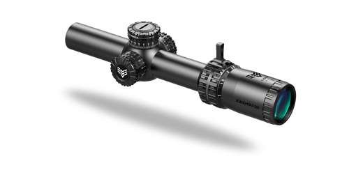 Swampfox Arrowhead LPVO Series Rifle Scope 1-8x24 30mm SFP IR Green MOA Black