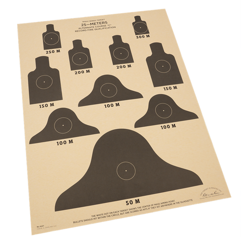 25 Meter ALT-C Qualification Targets (17'' x 22'')