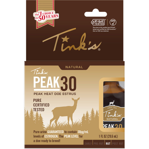 Tinks Premium Estrus Glass Bottle 1 oz.