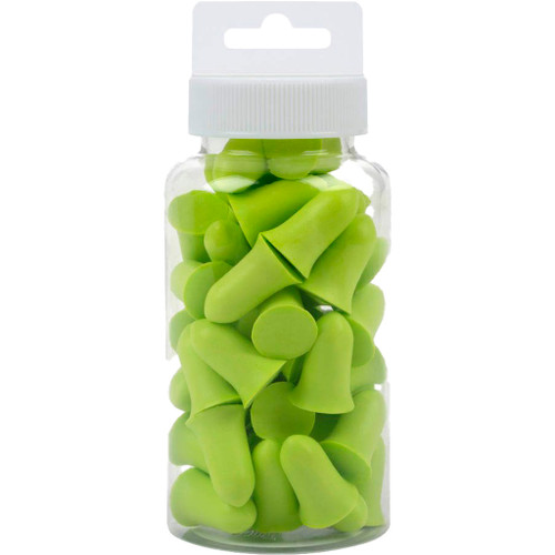 ULTRX Tapered Foam Plugs Lime 25 pr. Jar