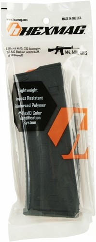 30RD BLACK POLYMER SERIES 2HEXMAG MAGAZINE AR-15 5.56X45 