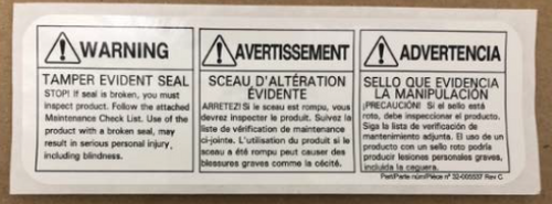 Tamper Seal for Fendall Pure Flow 1000/Fendall 2000