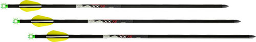 20" ALUMINUM ALPHA BRITE 3PKWICKED RIDGE XBOW ARROW XX75 