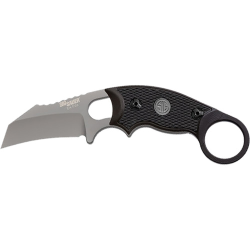 Hogue Sig Sauer EX-F03 Fixed Blade Knife Grey Cerakote 2.25 in. with Sheath
