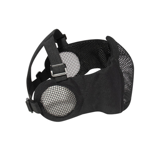 Rothco Steel Half Face Mask With Ear Guard - Black
