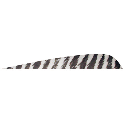 Gateway Parabolic Feathers Barred White 4 in. LW 50 pk.